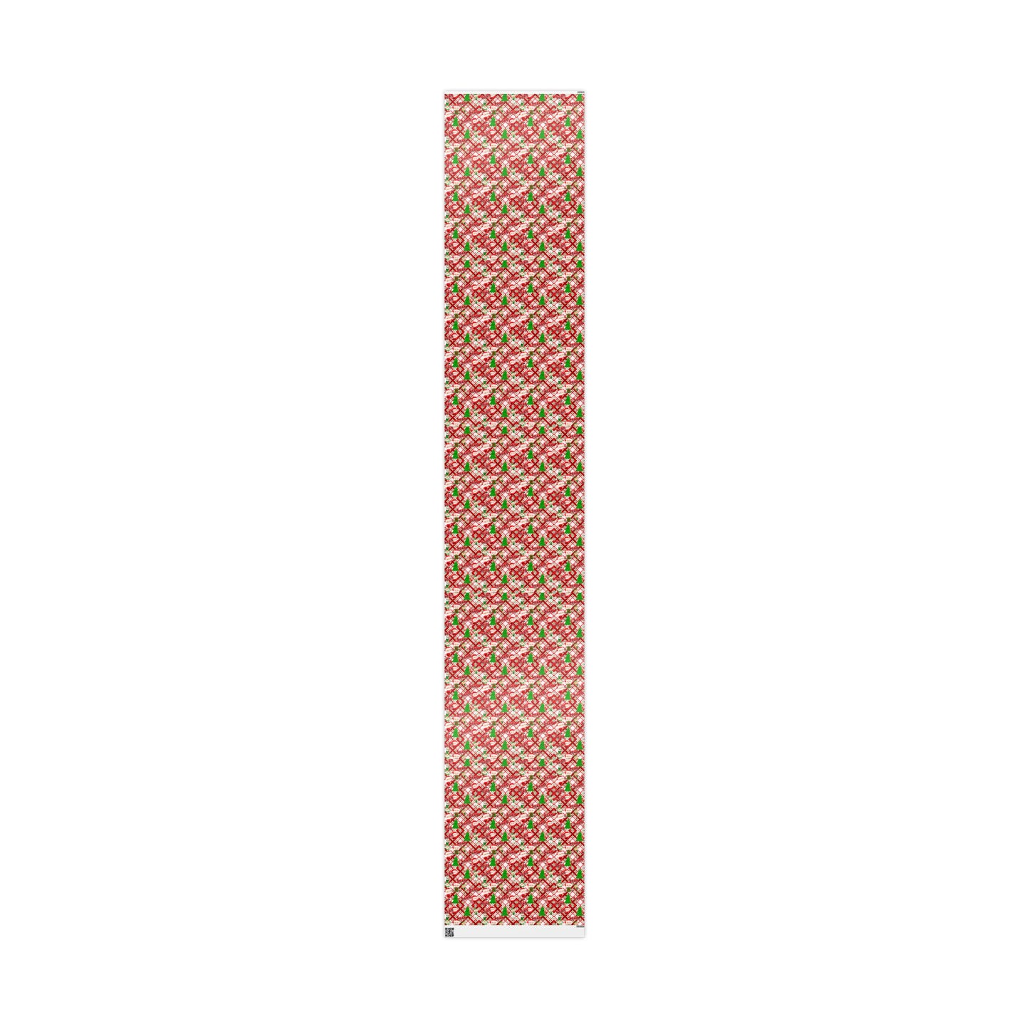 Playful Skinny Santa & Elves Christmas Custom Wrapping Paper (Leah)