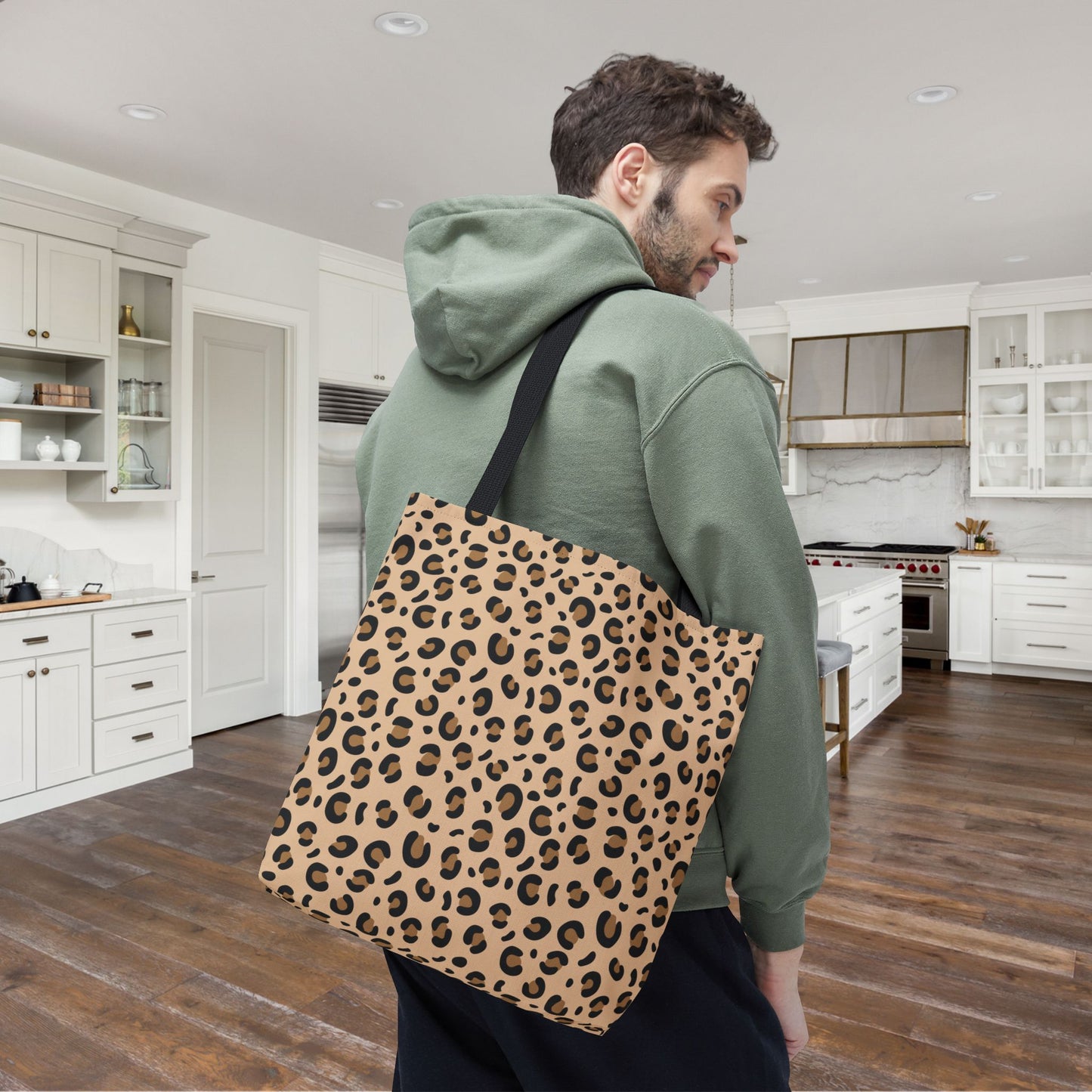Cheetah Print Canvas Tote Bag