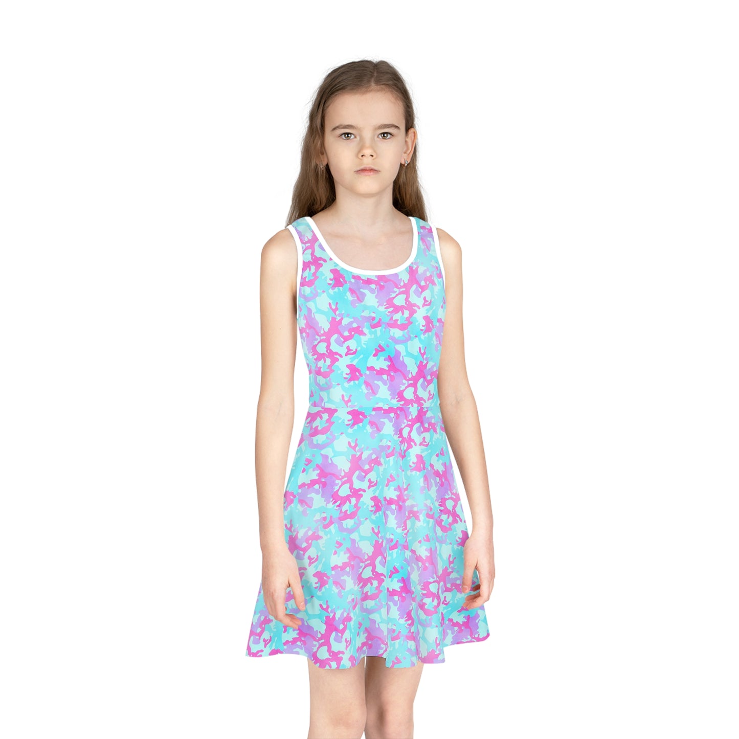 Cotton Candy Camo Girls' Sleeveless Sundress