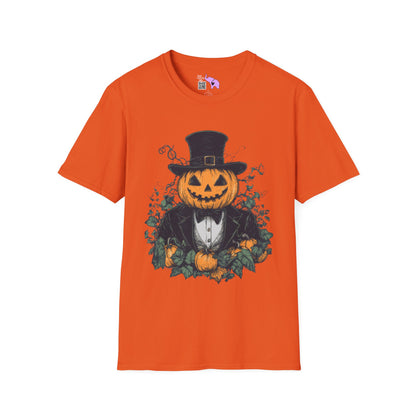 Halloween Pumpkin Man Adult T-shirt