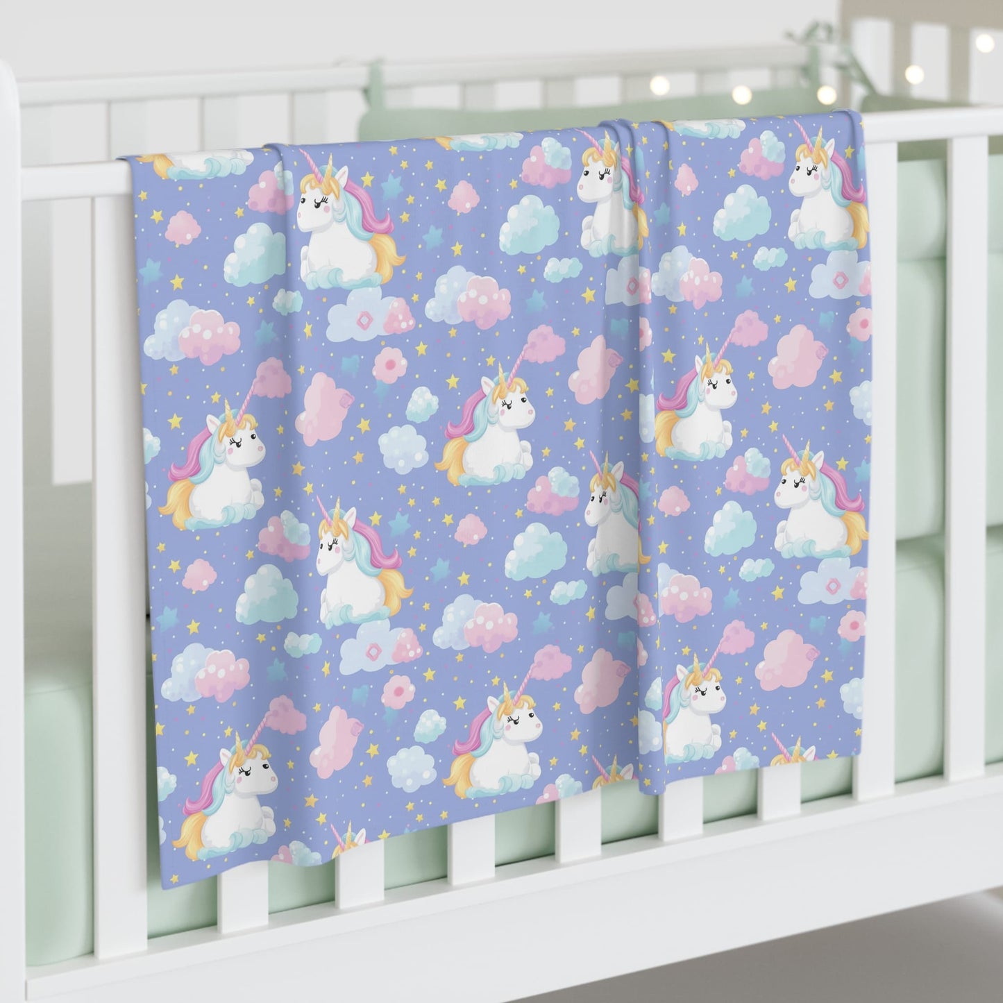 Sleepy Sky Unicorns Swaddle Blanket