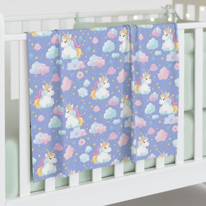 Sleepy Sky Unicorns Swaddle Blanket