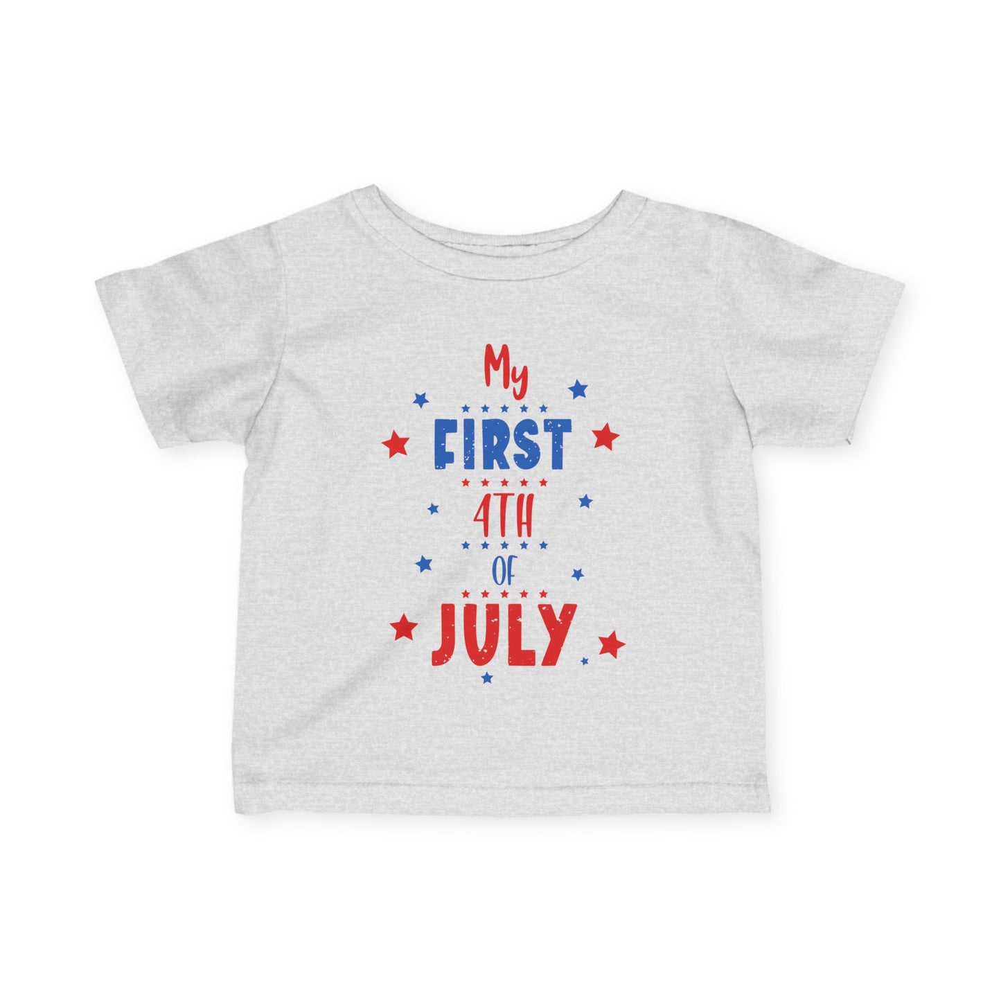 My First 4th of July (Stars) Infant Soft T-Shirt