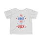 My First 4th of July (Stars) Infant Soft T-Shirt