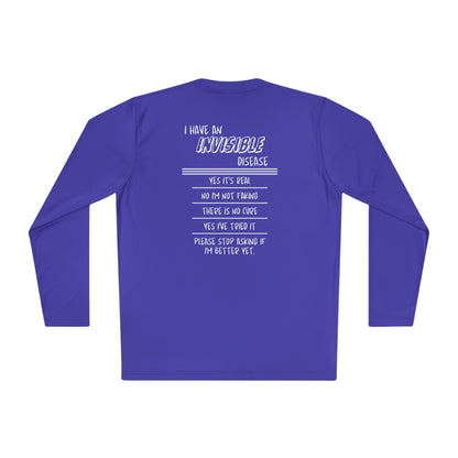 I'm An Invisible Warrior Chronic Illness Adult Long Sleeve Tee