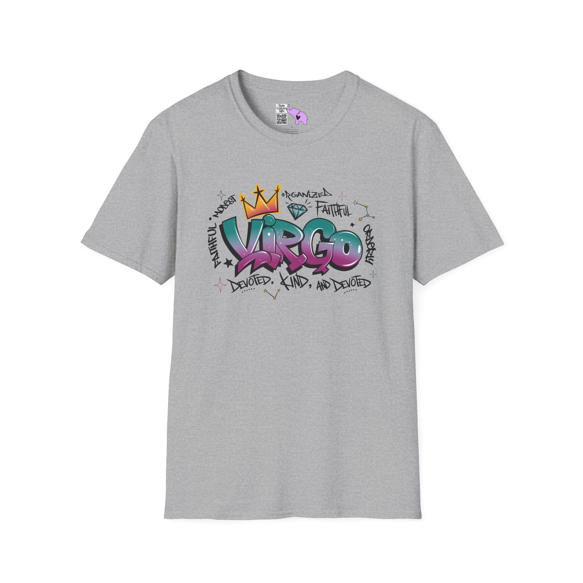 Virgo Street Art Adult T-shirt
