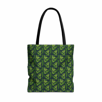 Emerald Canopy Frogs Canvas Tote Bag