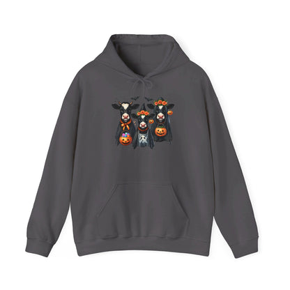 Trick or Treating Cows Heavy Blend™ Hooded Sweatshirt