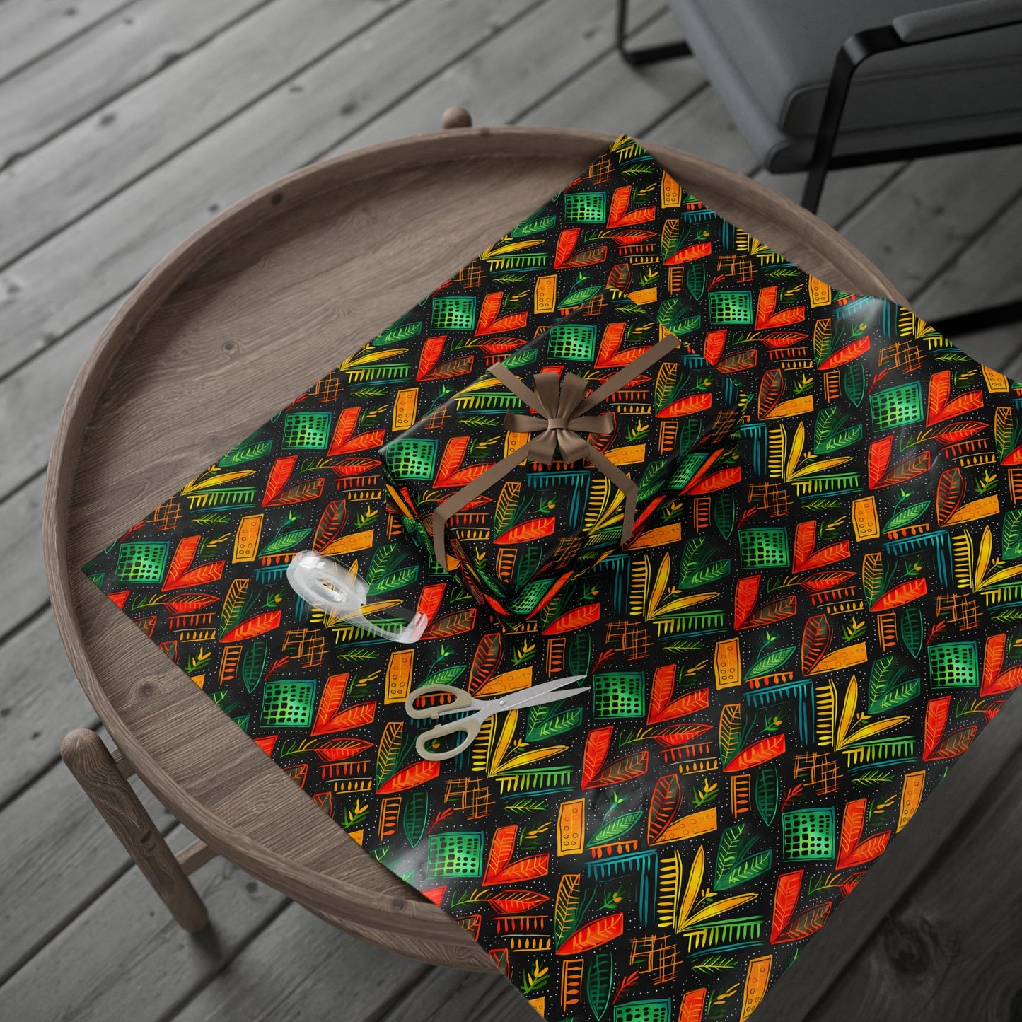 Kujichagulia Waves Kwanzaa Wrapping Paper