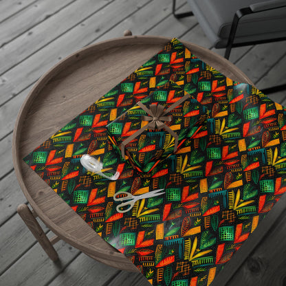 Kujichagulia Waves Kwanzaa Wrapping Paper