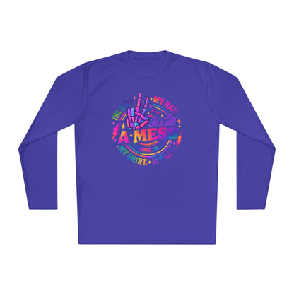 It's All A Mess Adult Long Sleeve Tee