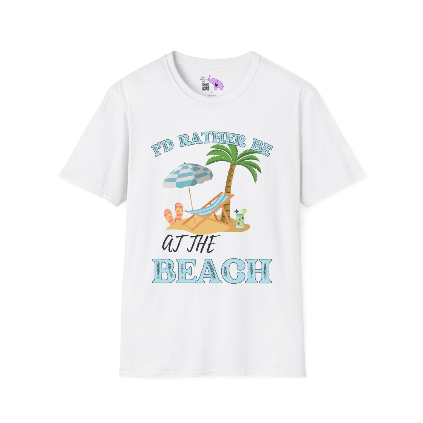 I'd Rather Be At The Beach Adult T-shirt
