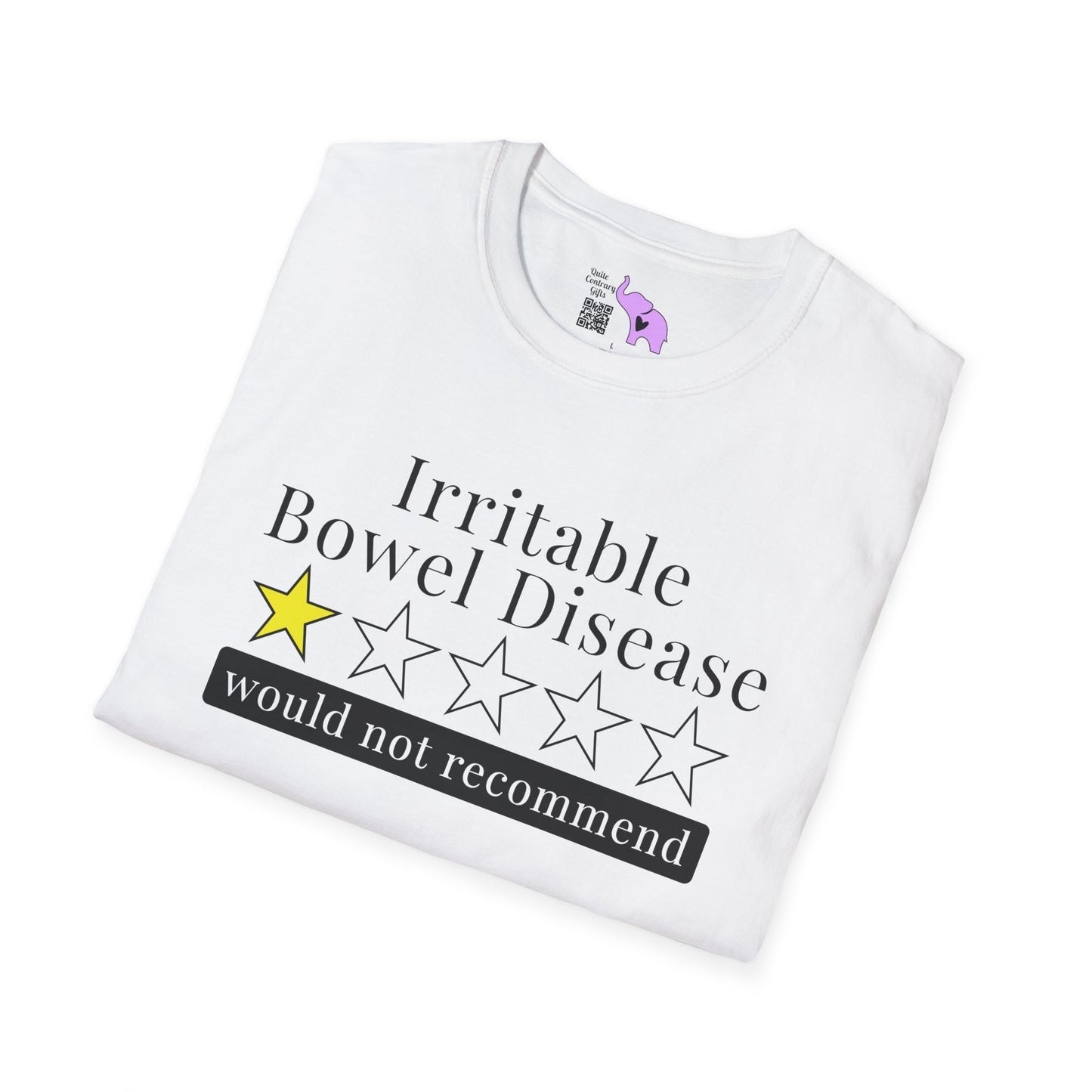 Irritable Bowel Syndrome 1 Star Would Not Recommend Adult T-shirt