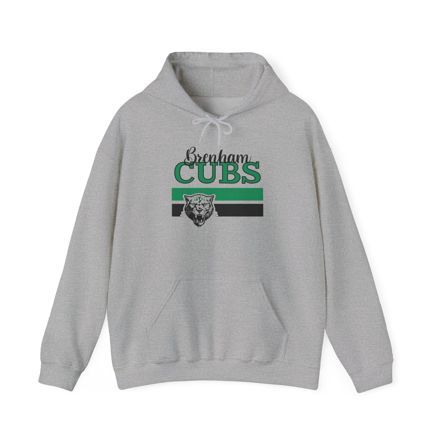 Brenham Cubs w/Mascot & Stripes Adult Heavy Blend™ Hoodie