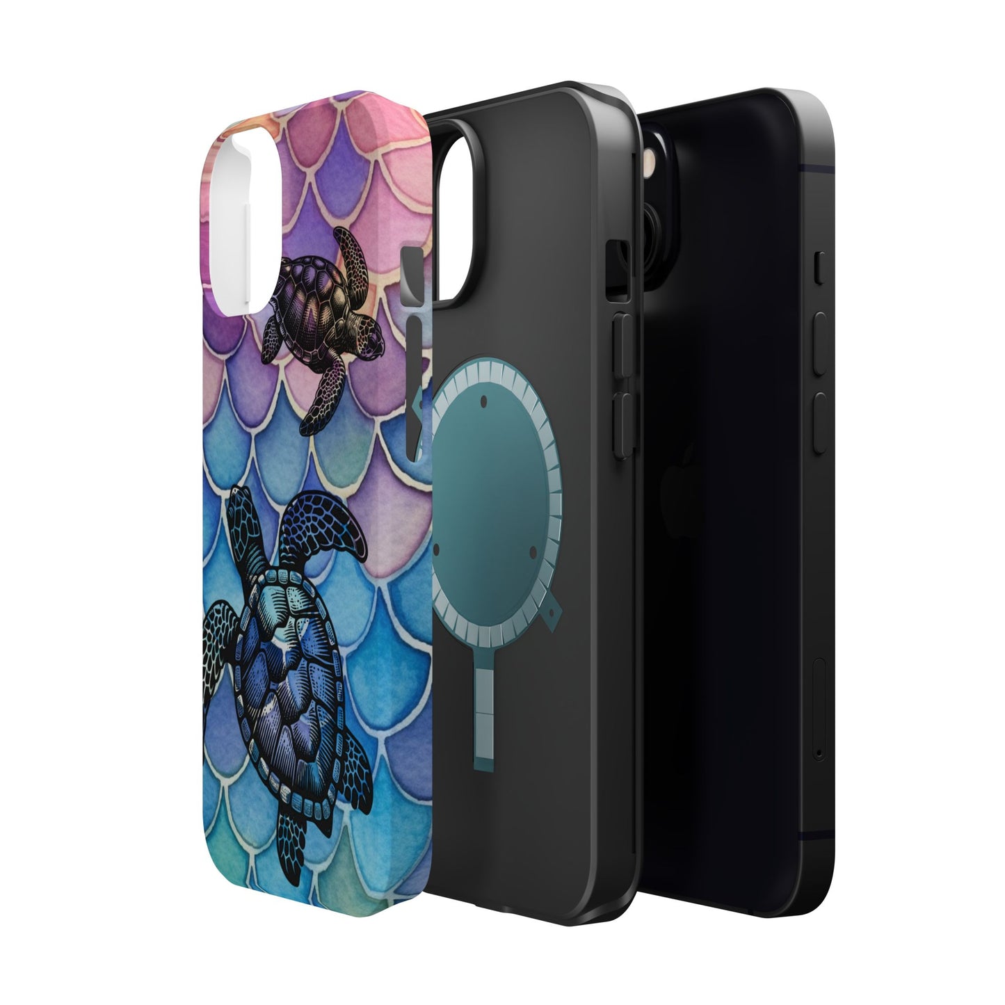 Sea Turtle Silhouette MagSafe® Compatible Tough Case for iPhone