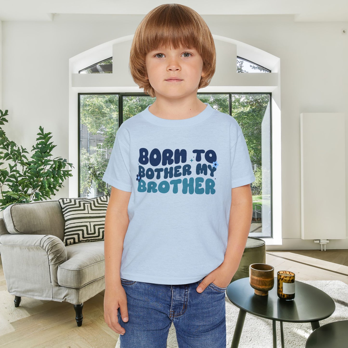Born to Bother My Brother Heavy Cotton™ Toddler T-shirt