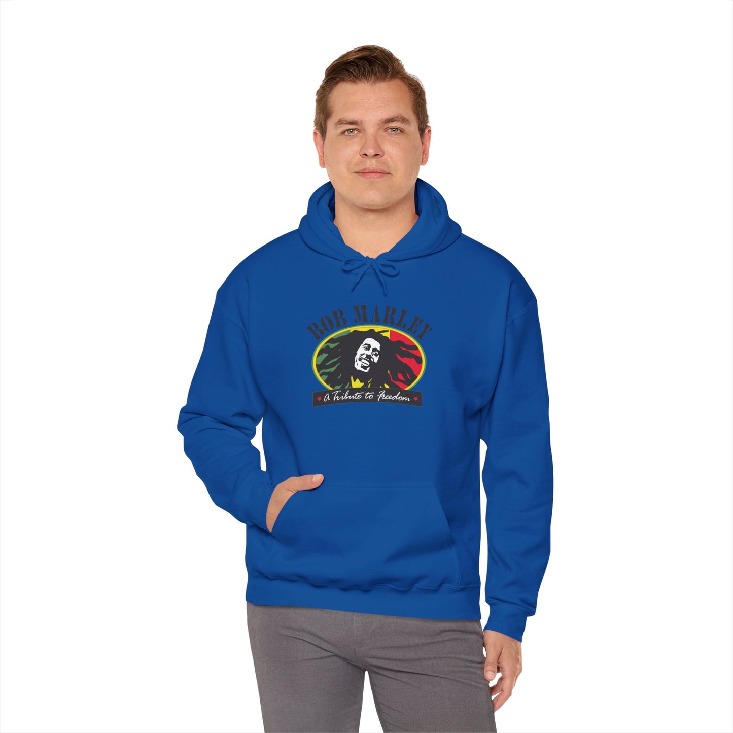 Bob Marley A Tribute To Freedom Adult Heavy Blend™ Hooded Sweatshirt