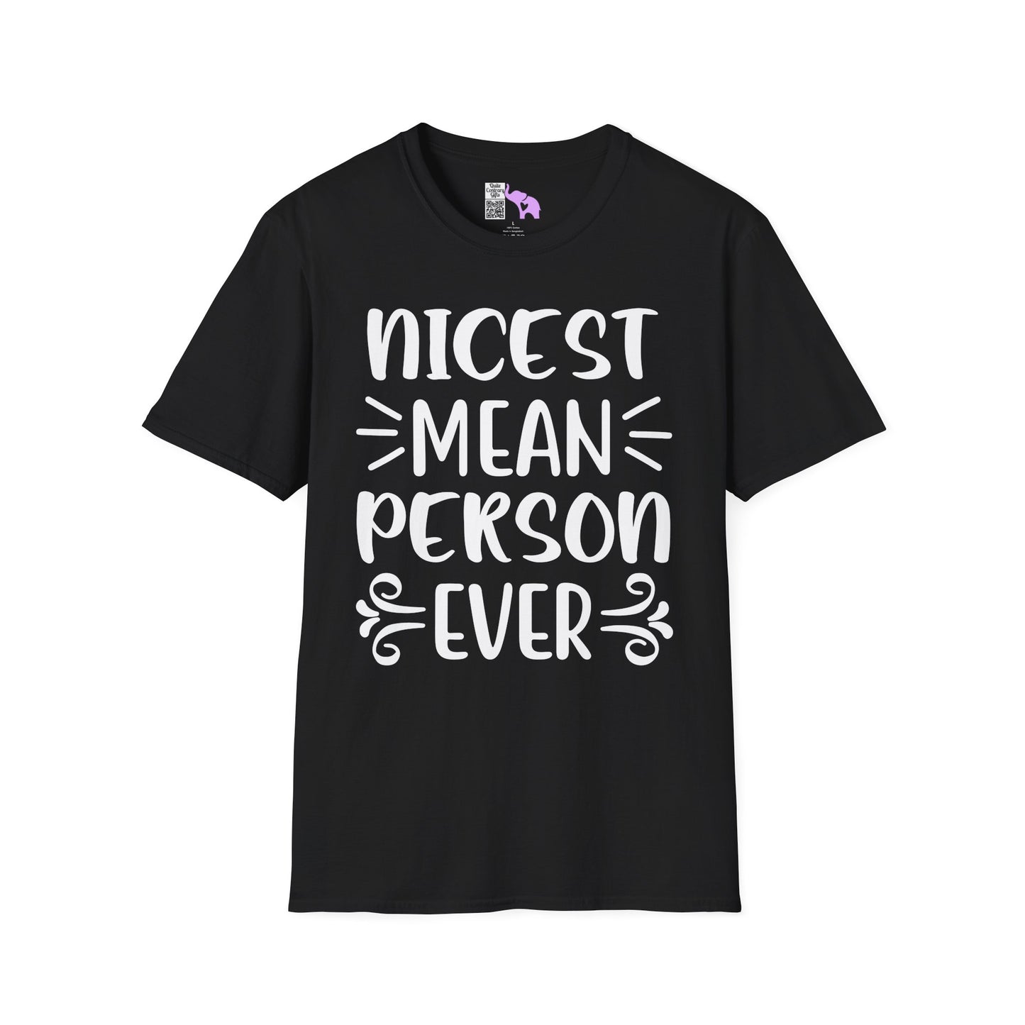 Nicest Mean Person Ever Adult T-shirt