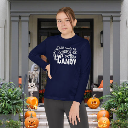 Will Trade My Brother For Candy Youth Long Sleeve Tee