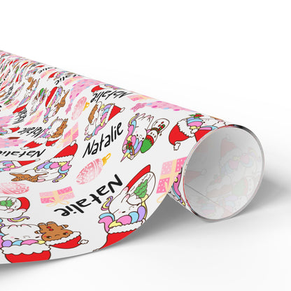 Custom Christmas Unicorn Wrapping Paper