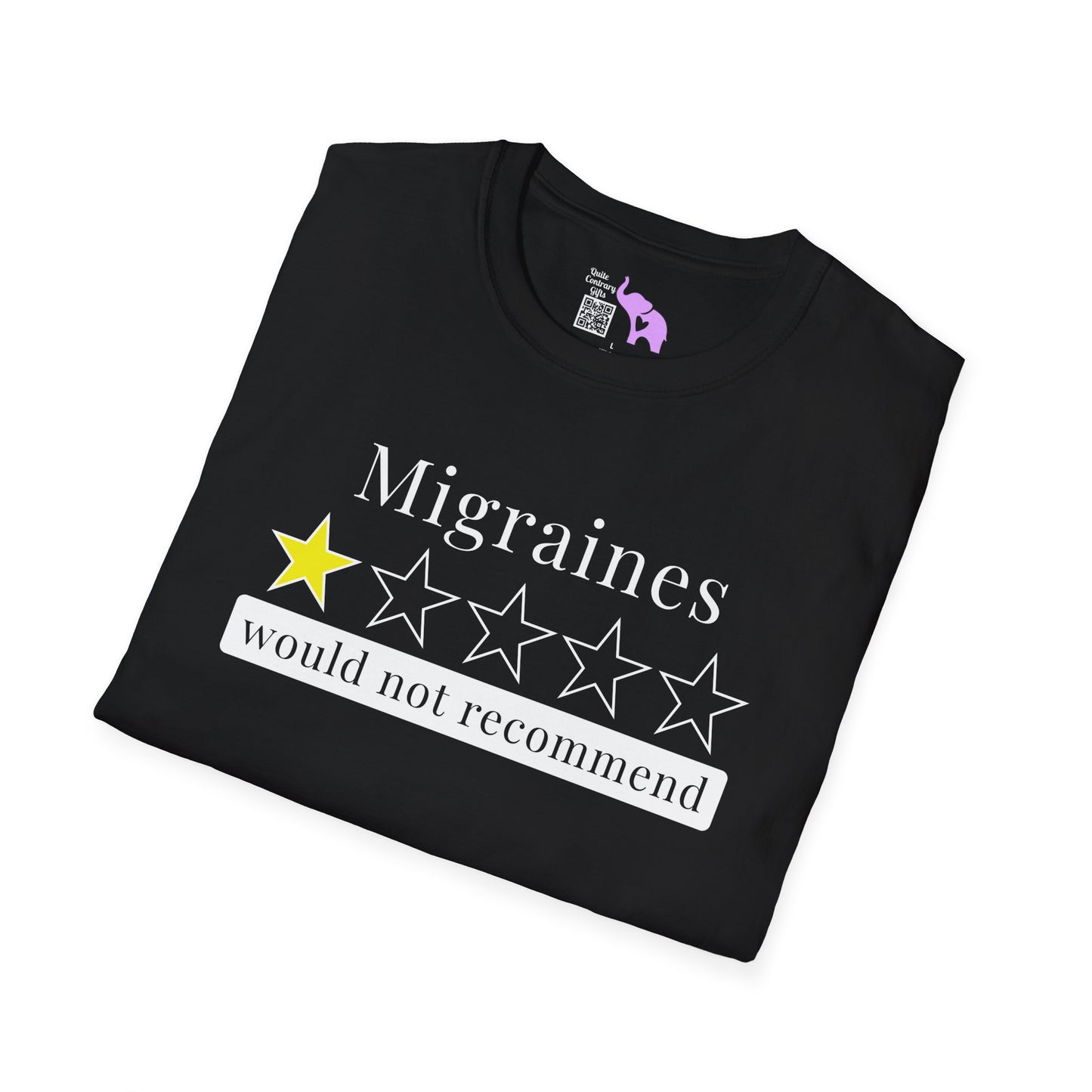 Migraines 1 Star Would Not Recommend Adult T-shirt