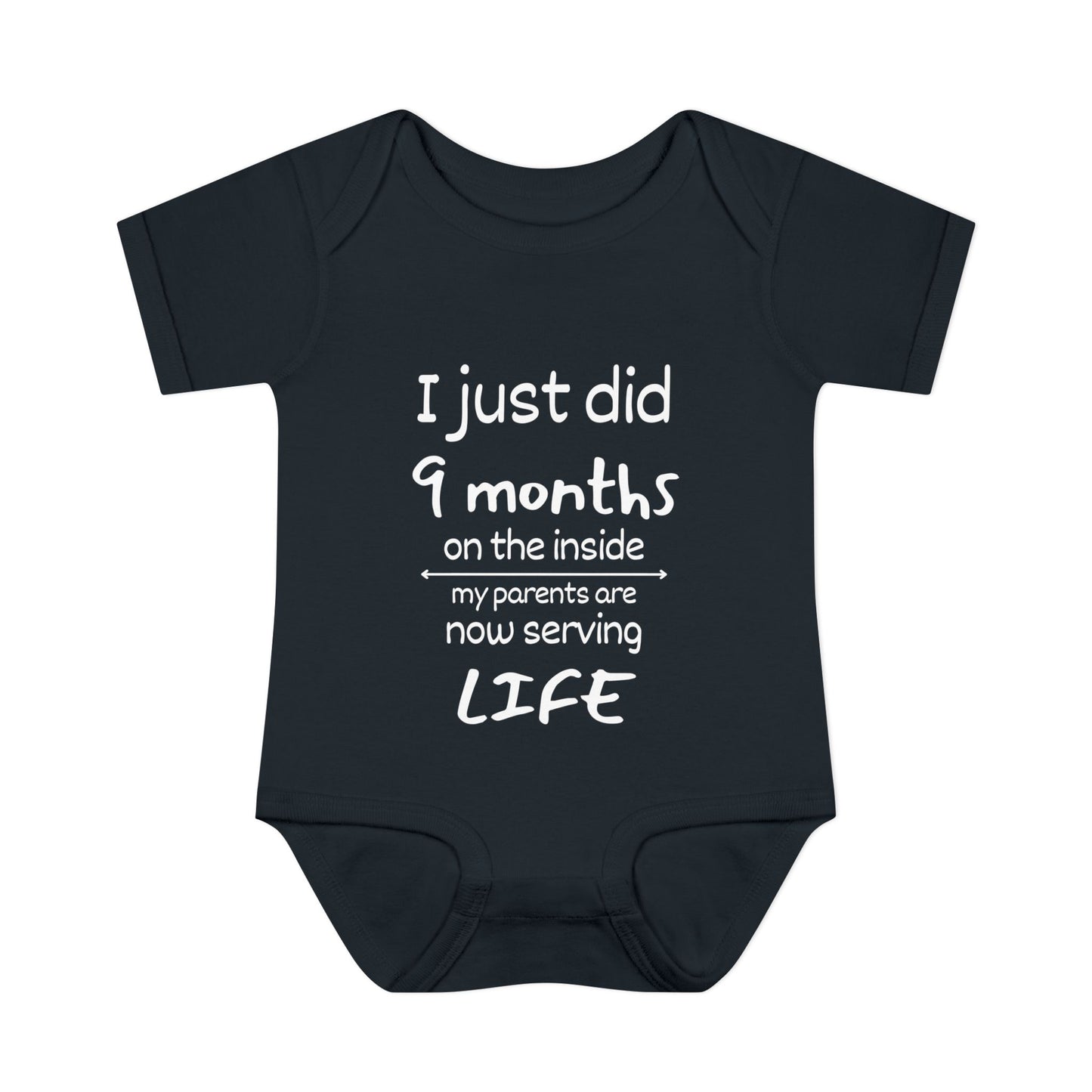 I Just Did 9 Months on the inside Infant Baby Rib Bodysuit