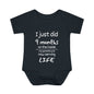 I Just Did 9 Months on the inside Infant Baby Rib Bodysuit
