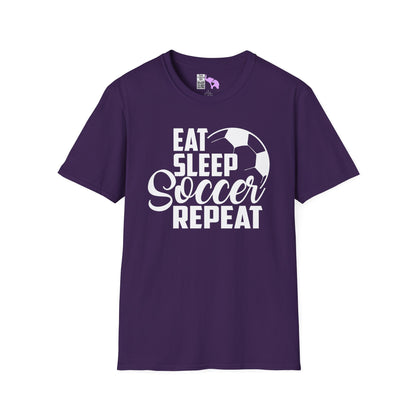 Eat Sleep Soccer Repeat Adult T-shirt