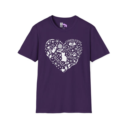 Cats Fill My Heart Adult T-shirt