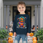 Patchwork Pumpkin Heart Toddler Long Sleeve Tee