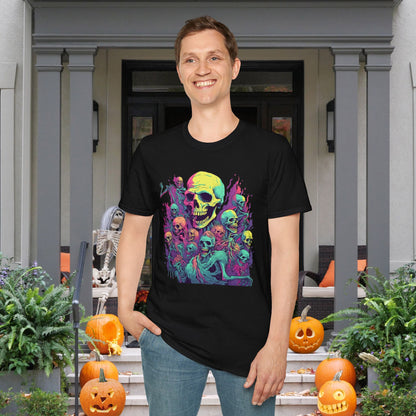 Skeleton Gathering Adult T-shirt