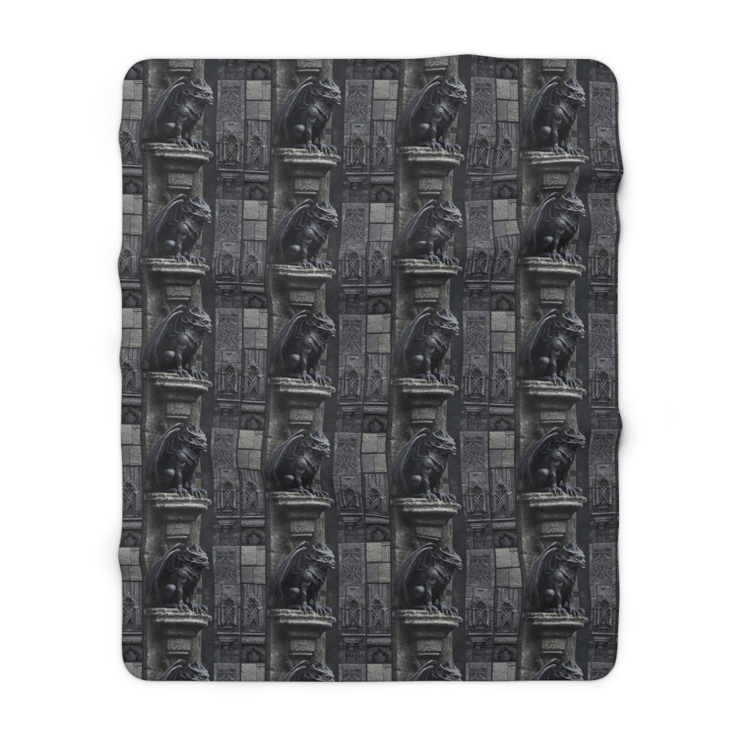 Gargoyle Vigil Fleece Blanket