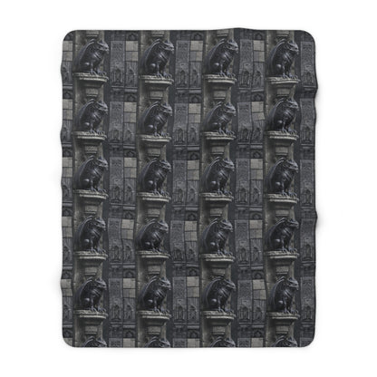 Gargoyle Vigil Fleece Blanket