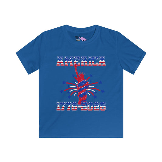 America 1776-2026 (Statue of Liberty) Youth Softstyle Tee