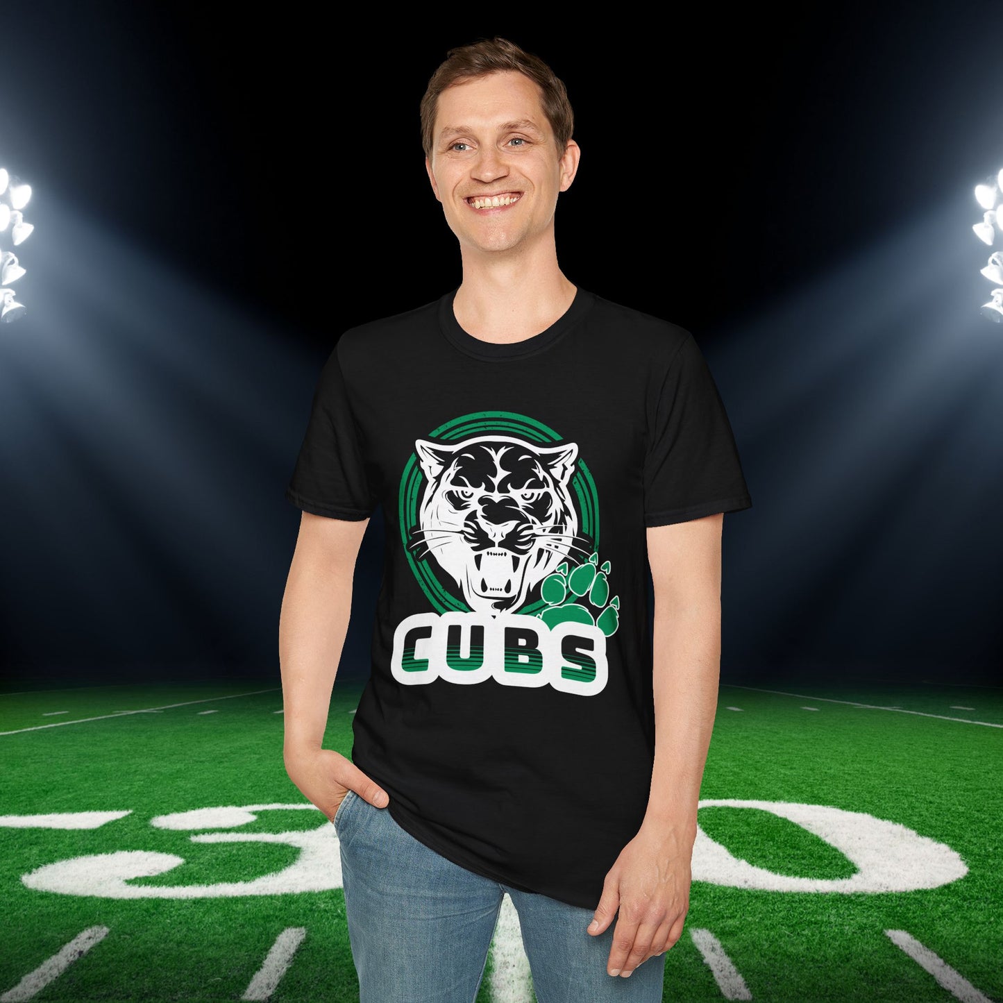 Cubs Circle Adult T-shirt