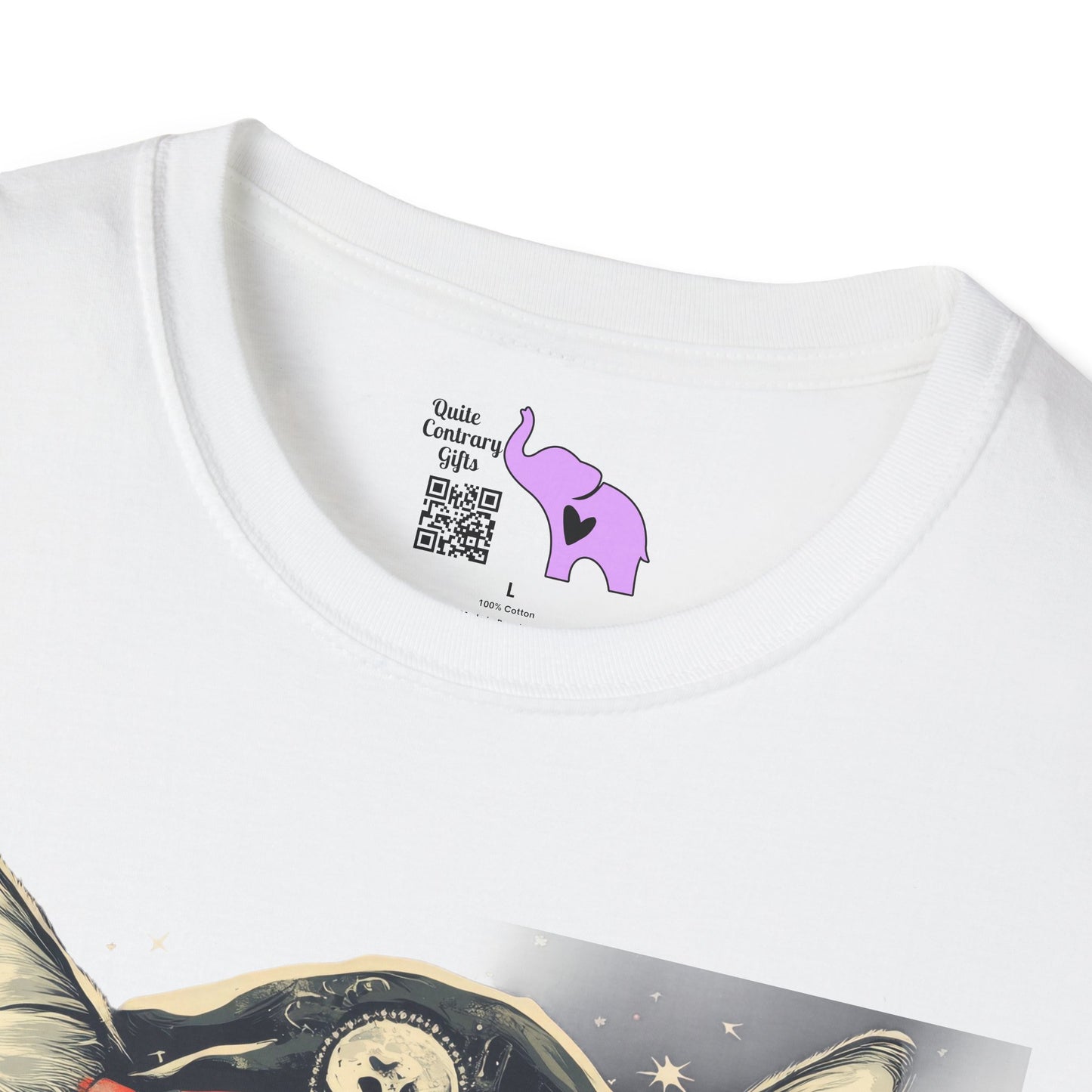 Creepy Aviator Cat Adult T-shirt