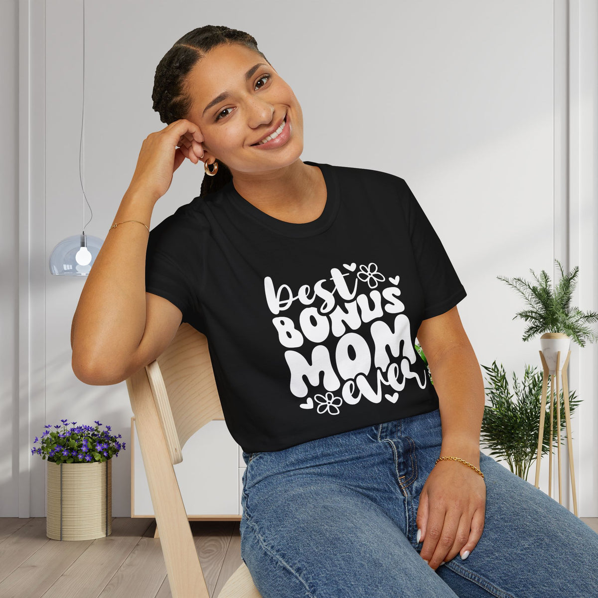 Best Bonus Mom Ever Adult T-shirt