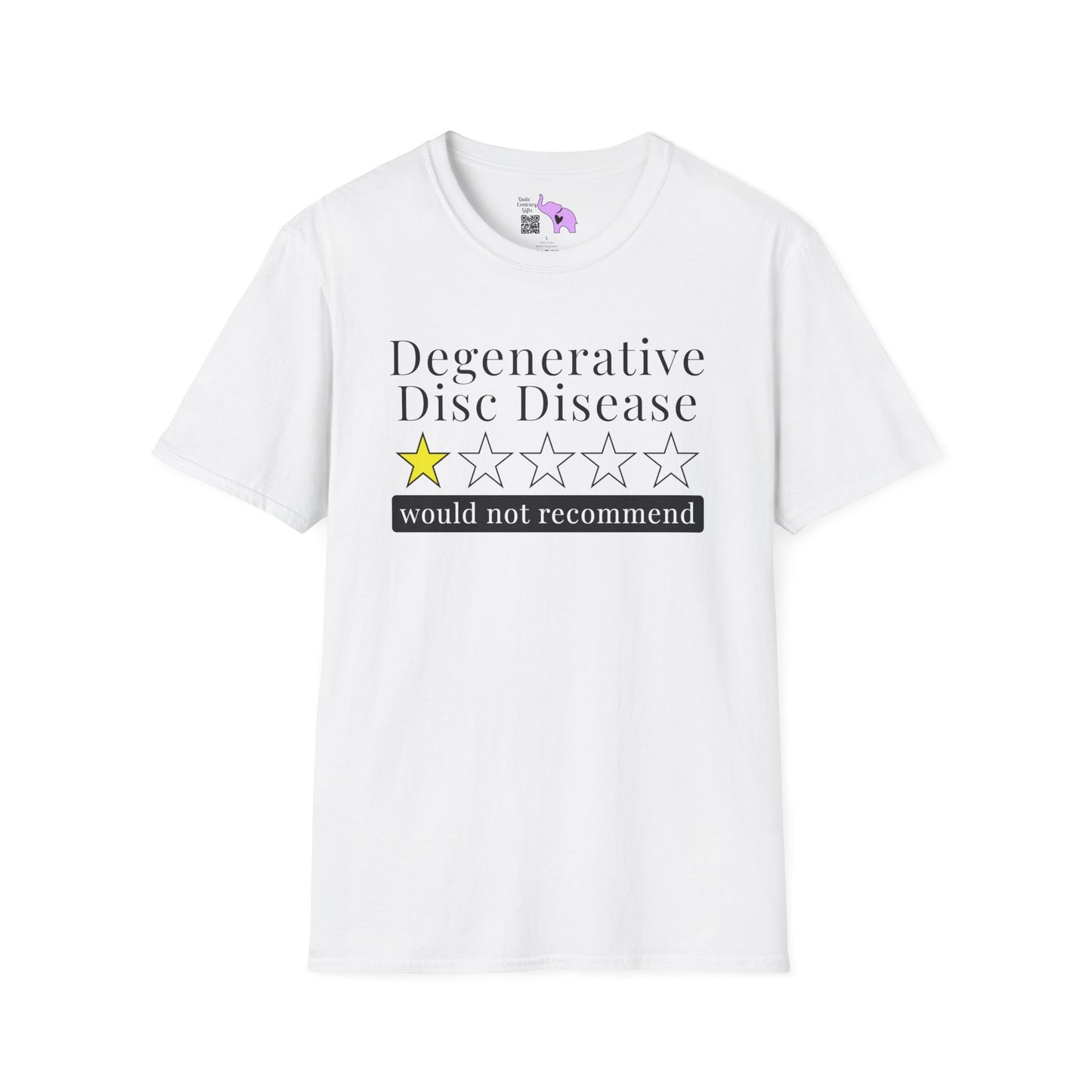 Degenerative Disc Disease 1 Star Would Not Recommend Adult T-shirt