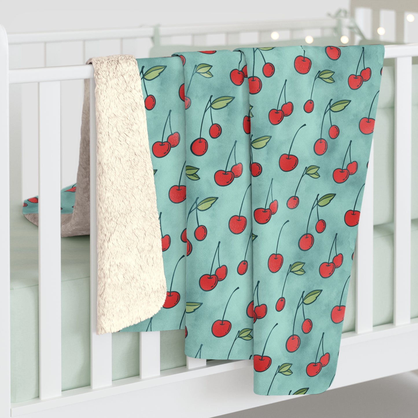 Cherry Jubilee Fleece Blanket