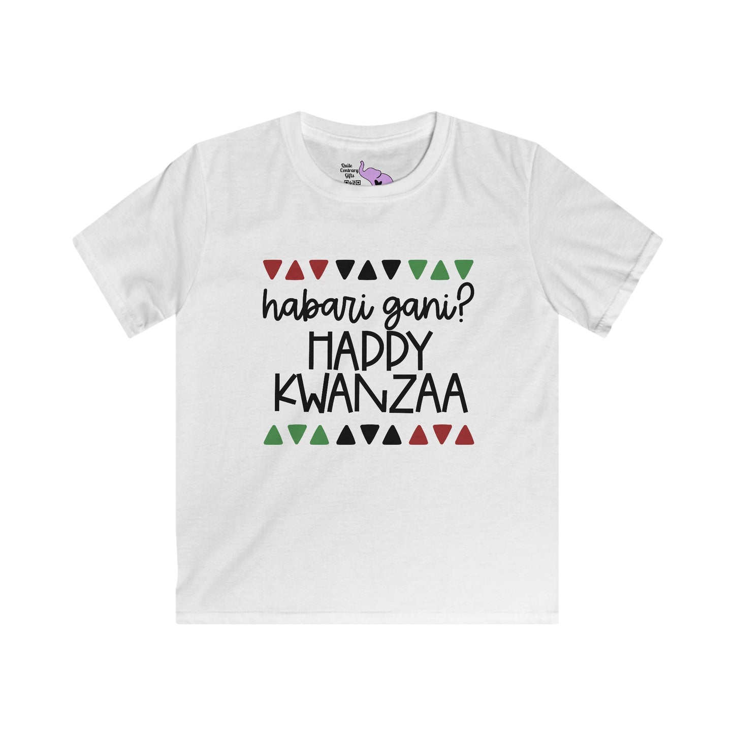 Habari Gani? Happy Kwanzaa Youth Softstyle Tee