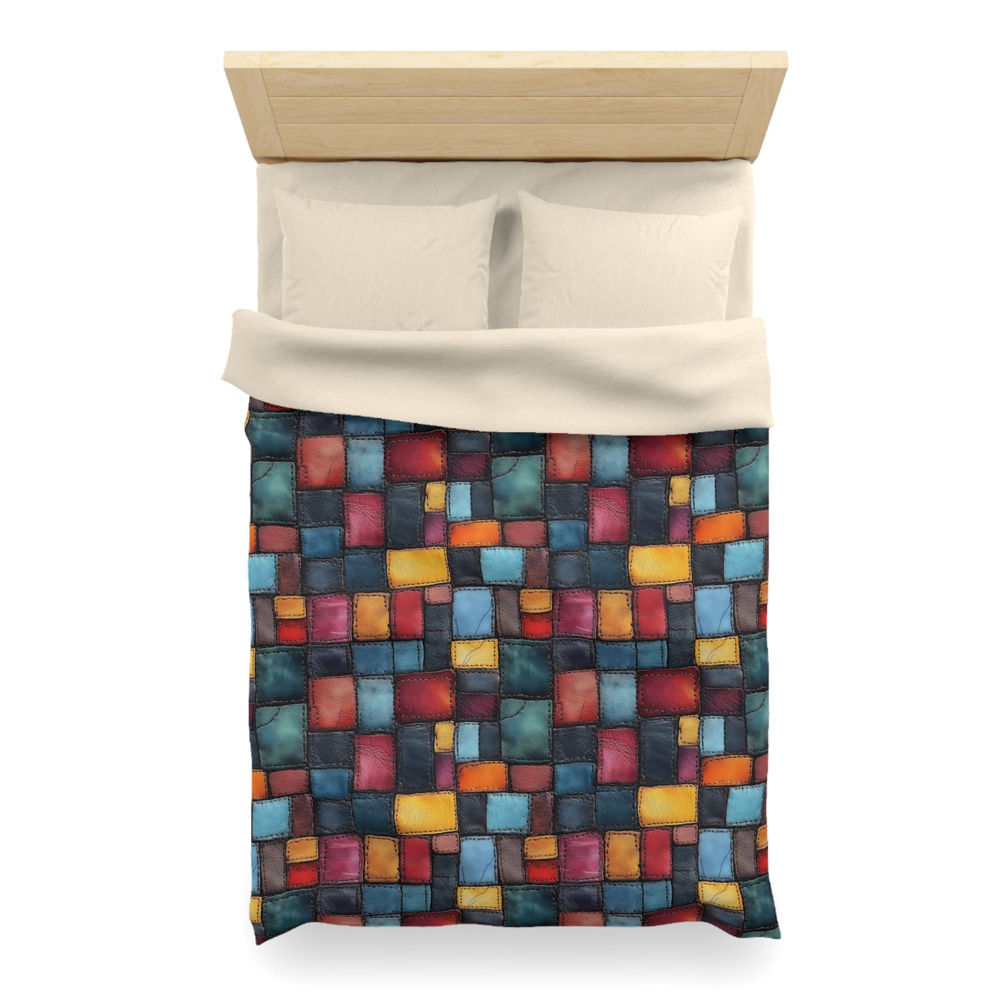 Colorblock Craze Microfiber Duvet Cover