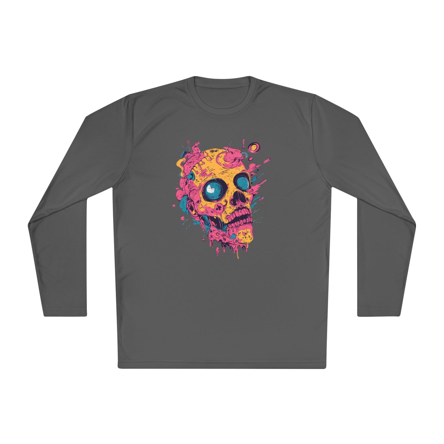 Creepy Skull Adult Long Sleeve Tee