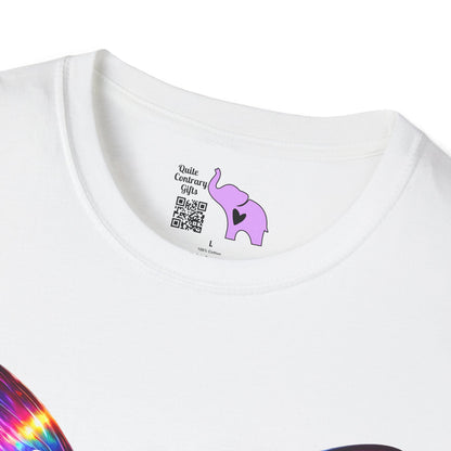 Colorful Butterfly & Flowers Adult T-shirt