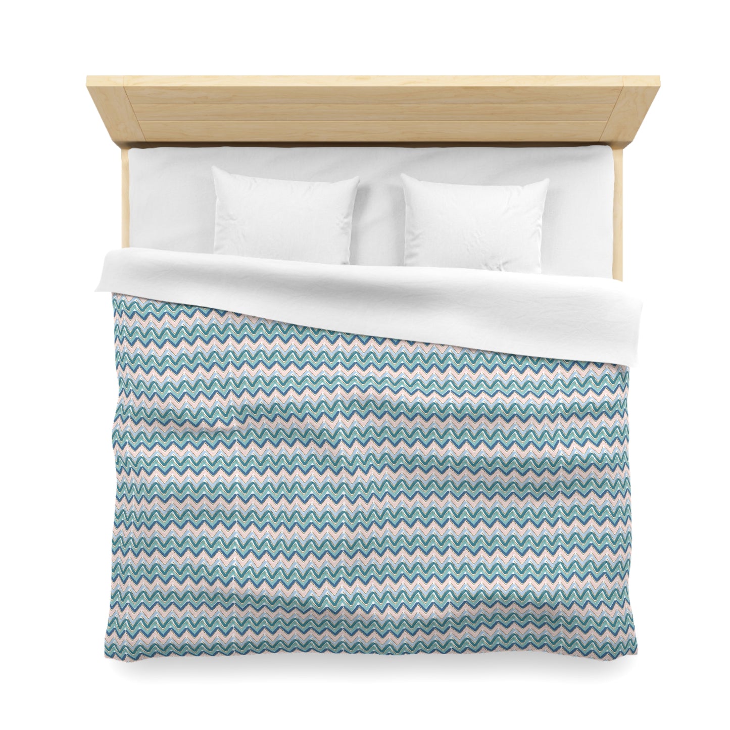 Serene Chevron Microfiber Duvet Cover