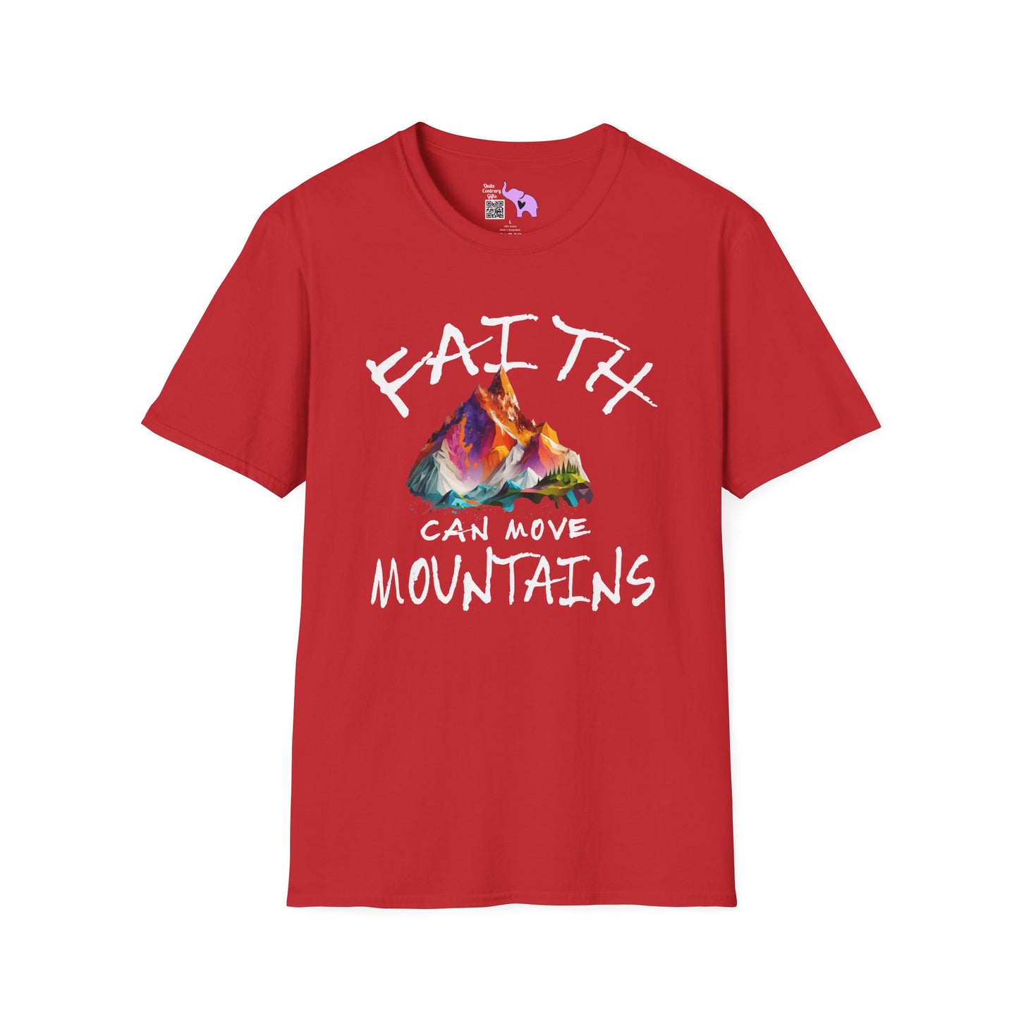 Faith Can Move Mountains Adult T-shirt