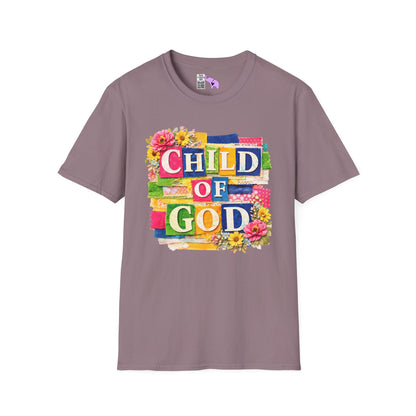 Child of God (Lace Collage) Adult T-shirt