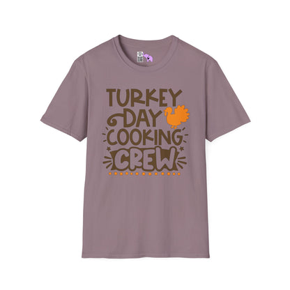 Turkey Day Cooking Crew Adult T-shirt