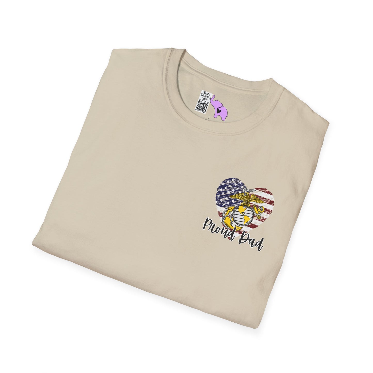 Proud Dad of US  Marine Daughter Adult T-shirt