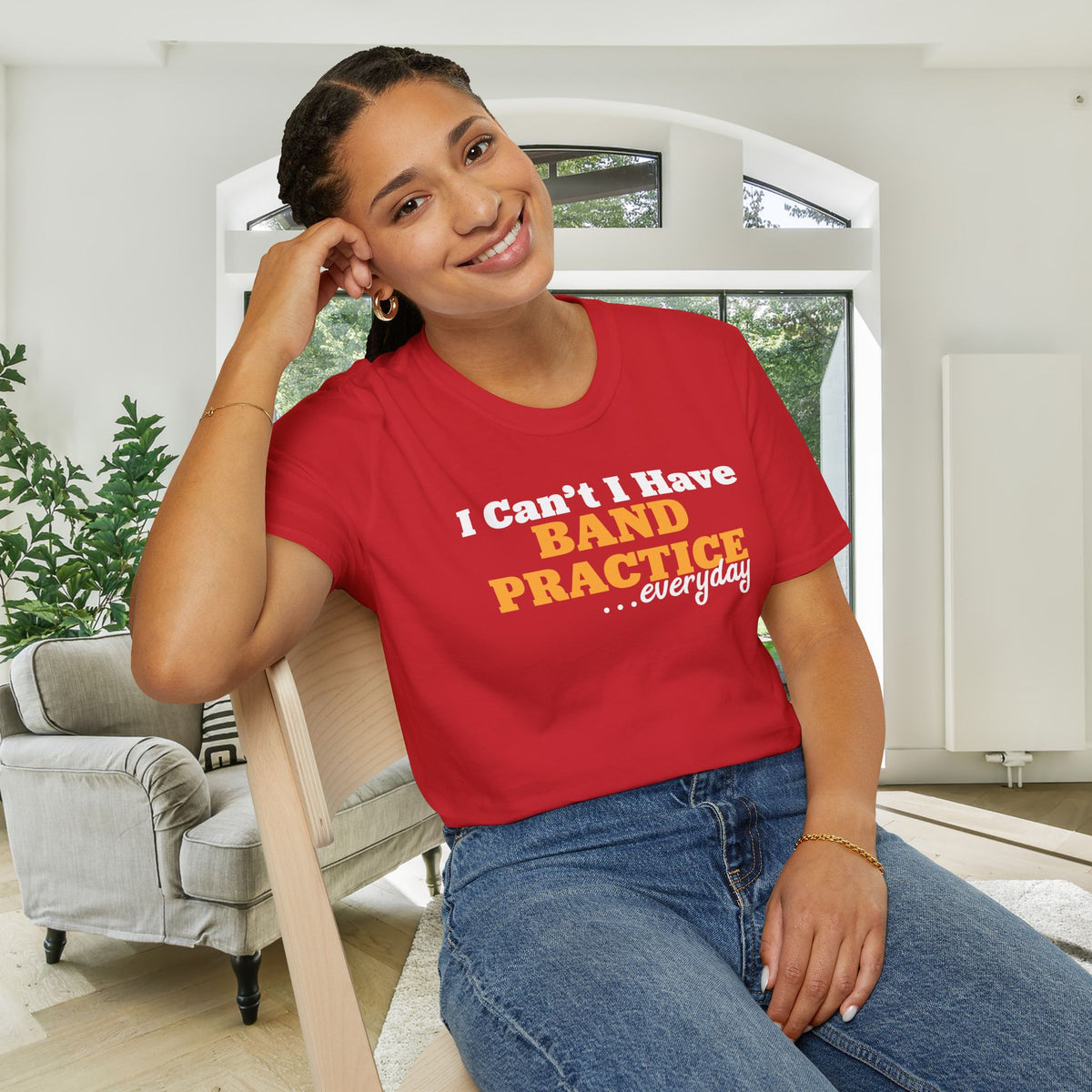 I Can't I Have Band Practice Everyday Adult T-shirt