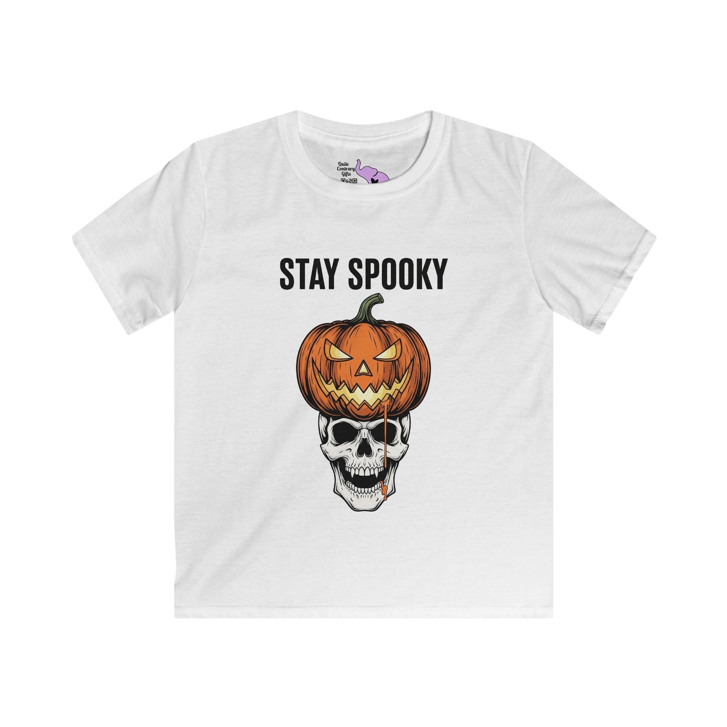 Stay Spooky (Pumpkin/Skull) Youth Softstyle Tee